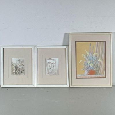 (3pc) STILL-LIFE PRINTS | Signed still-life prints, including a floral still life signed Bottanelli, and a pair of pencil signed...