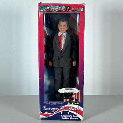 George W. Bush Doll | George W. Bush talking doll from "Talking Presidents". - h. 16 x w. 6 in (box)