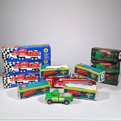 (12pc) Texaco, Getty, & Tonka Trucks | Including three Getty 1995 trucks and a Getty 1994 toy tanker, seven Texaco trucks after 1925...