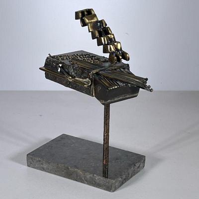 HAIM HENDIN (Israel, b. 1920), BRONZE SCULPTURE | Chaim Hendin Operation Jonathan Bronze sculpture, on a stone base, signed Remembering...