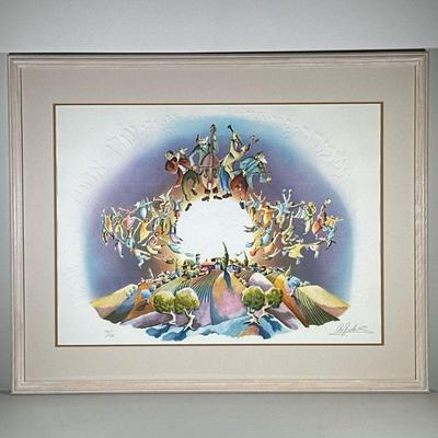 ARI GRADUS (Israeli, b. 1943), LITHOGRAPH | Celebrate the World Color lithograph on paper 24 x 32.5 in. sight Pencil signed lower right,...