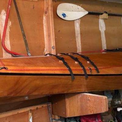 Custom made wood kayak