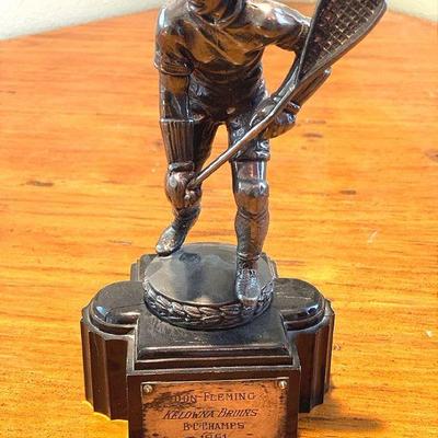 1951 bc champs kelowna bruins hockey trophy