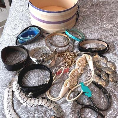 Assorted ladies belts