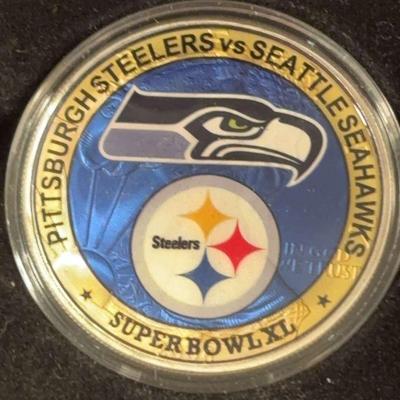 2006 silver eagle super bowl xl coin