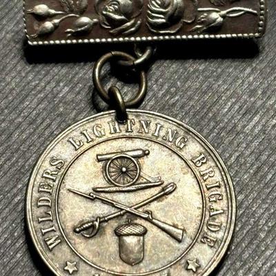 A l. welch "wilder's lightning brigade" civil war medal