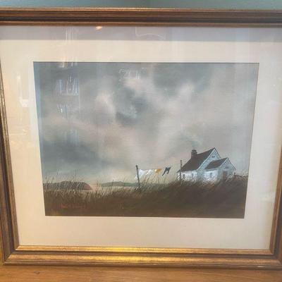 Signed jack dorsey watercolor
