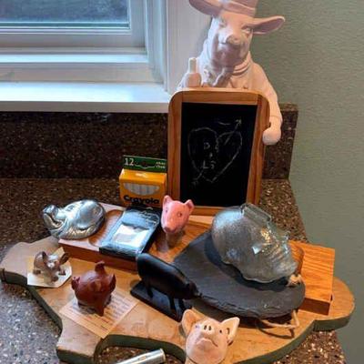 Pig theme kitchen decor