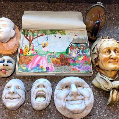 Chalkware gary westwood ceramic wall art