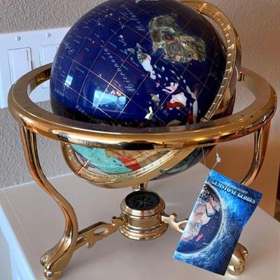 Gem stone globe