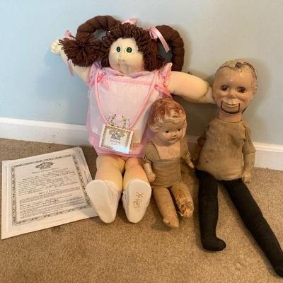 1985 cabbage patch doll antique ventriloquist dummy