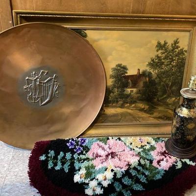 Alfred vickers framed print copper music art