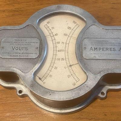 Weston direct volt ammeter by weston electrical instrument co.
