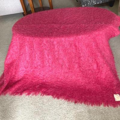 Hudson bay mohair throw blanket