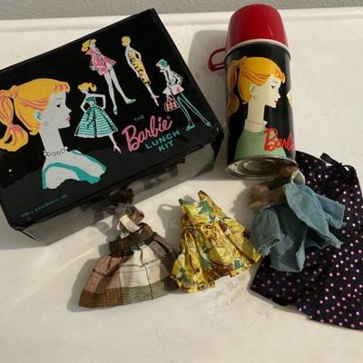 1962 barbie lunchbox and thermos