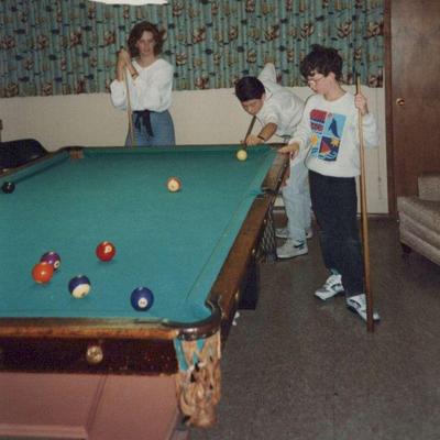 Vintage pool table