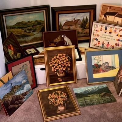 Large collection of artwork
