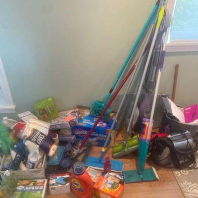 Hoover vac shark, black & decker & cleaning supplies