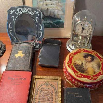 Vintage hymnals art & other items of interest