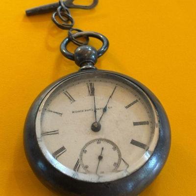 Elgin national watch co pocket watch with fahys case