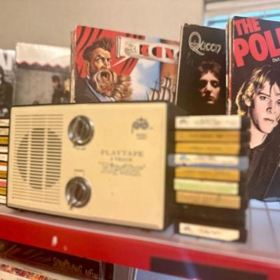 Two-Trac player with Two-Trac tapes including Beatles and Jimi Hendrix