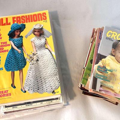 Vintage Magazines, Knitting, And Crochet Arts, Dolls