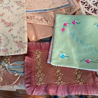 1950s /60s Satin Bags for Jewelry, Handkerchiefs, Lingerie, Other Handmade Goods