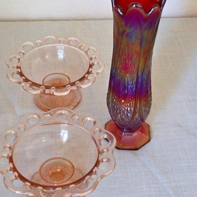 Fenton Blush Colored Candy & Carnival Glass