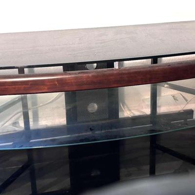 Modern Glass/Wood TV Stand