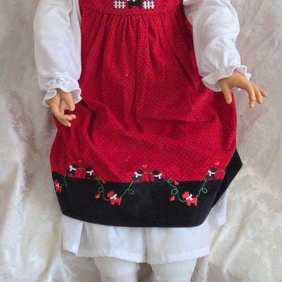 Life-sized Doll With Corduroy Jumper