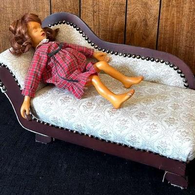 'Waiting For Santa' Doll on Chaise Lounge - Patricia Ryan Brooks