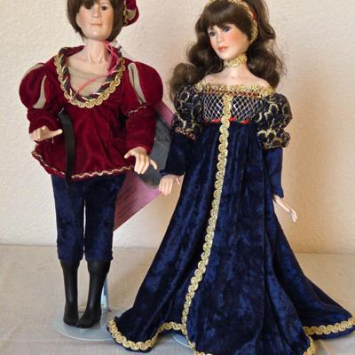 Romeo & Juliet Porcelain Dolls - Paradise Galleries  
