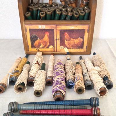 Antique Thread Shuttles