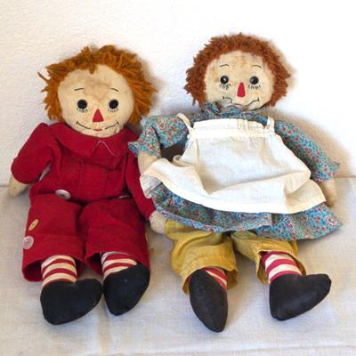 Antique Raggedy Ann & Andy