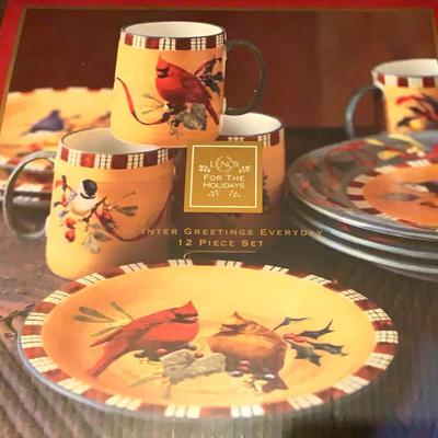 Lenox For The Holidays Winter Greeting Every Day 12 Piece Set
