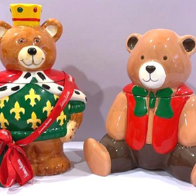 Neimann Marcus Exclusive 1994 Cookie Jar And Unbranded Teddy Cookie Jar