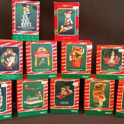 Enesco McDonald’s Christmas Ornament Collection 