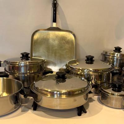 Saladmaster Cookware 9 Piece Set Stainless Steel 