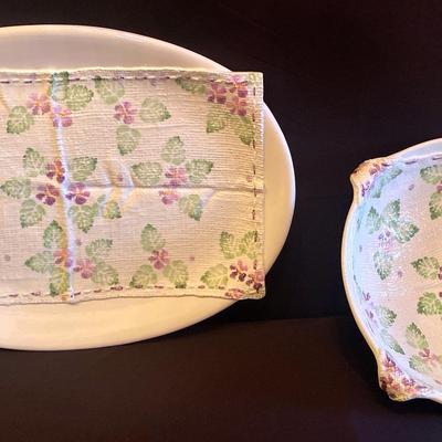 Springtime Serving Platter & Bowl 