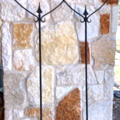 Set of 2 black Trellis - apprx 7ft