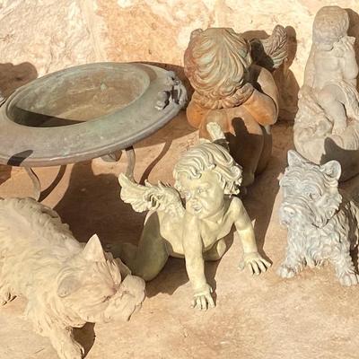 Collection of outdoor decor 