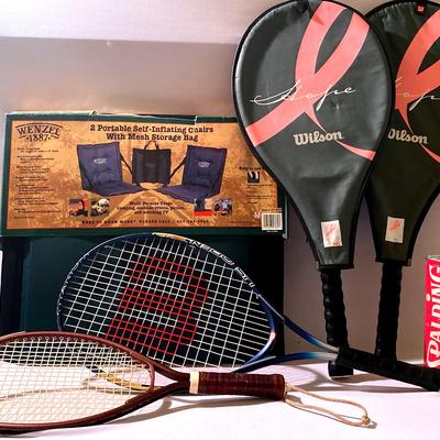 For the WILSON TENNIS player and 2 Spectator chairs! 