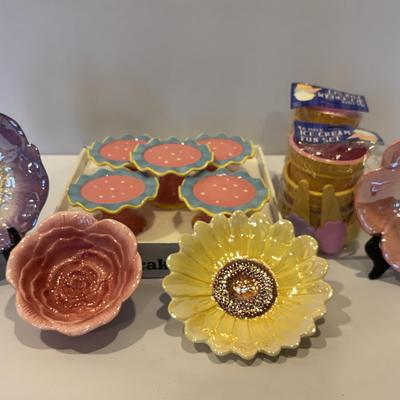 Summer Time Fun- Ice Cream Set, Cupcake Stands, Festive Bowls 
