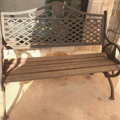 State of TEXAS seal bench