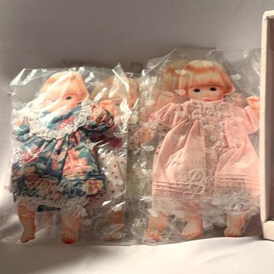 Dolls By Pauline  (Nighttime Baby & Beach Baby Blond) & 5 Assorted Outfits)