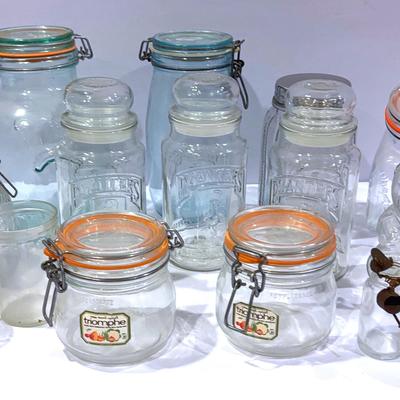Vintage (and Newer) Glass Jars And Canisters