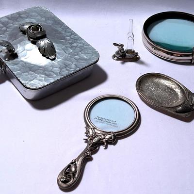 Silver Decor For The Desk Or Dresser