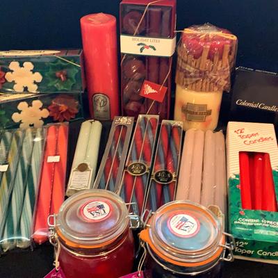 Candle Collection Including Christmas, Scented, Tapered And More!