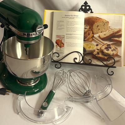 Kitchen Aid Ultra Power Green Stand Mixer With Accessories 