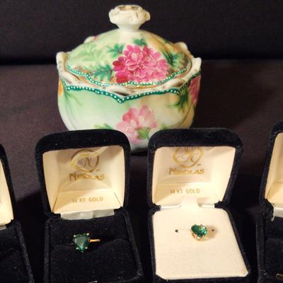 Two 14K Rings With Beautiful CZs + A Matching Ring/Pendant Set